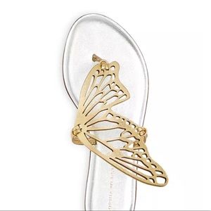 Authentic Sophia Webster Taluleh thong sandals in gold